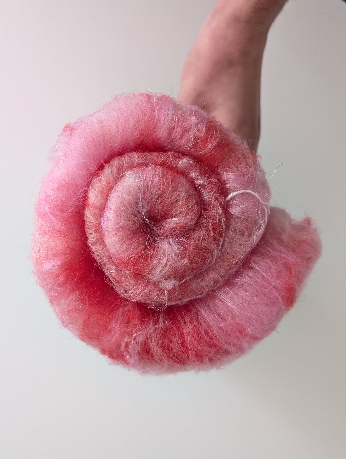 Valentine's Carded Fiber Batt