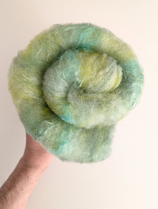 Prehnite Carded Fiber Batt