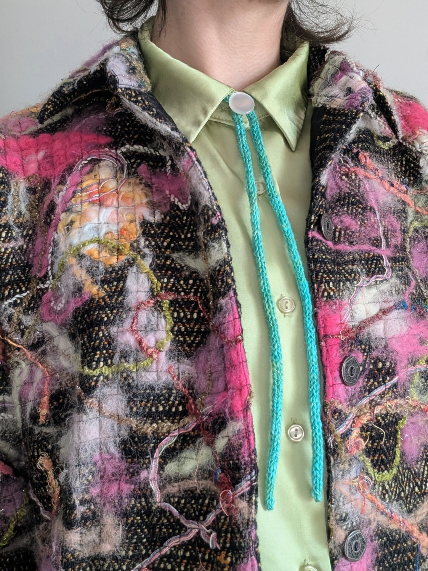 Handspun Yarn Bolo Tie