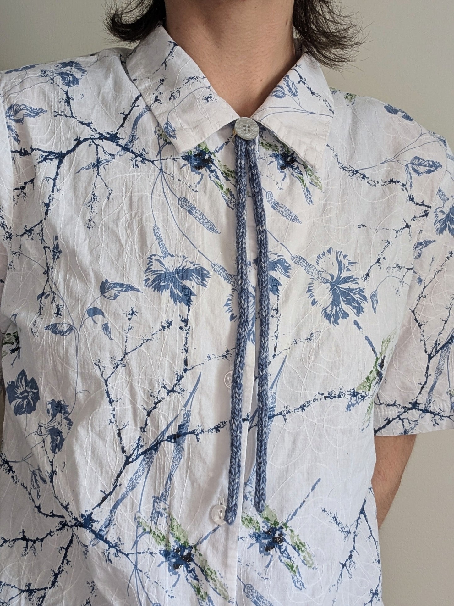 Reclaimed Yarn Bolo Tie