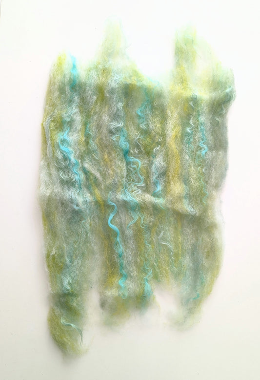 Prehnite Carded Fiber Batt