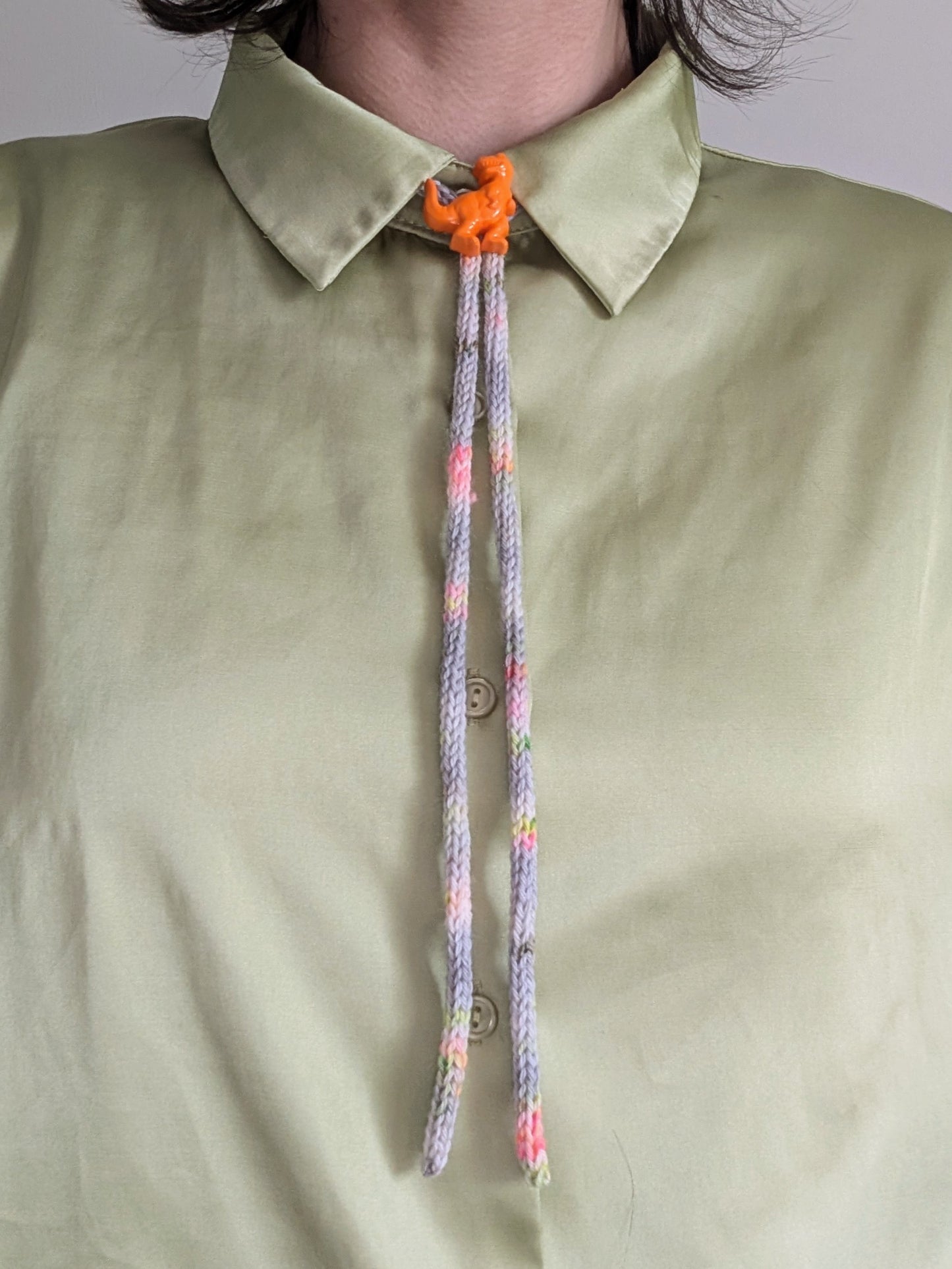 Reclaimed Yarn Bolo Tie