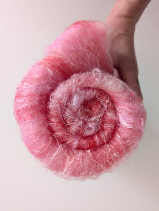 Valentine's Carded Fiber Batt