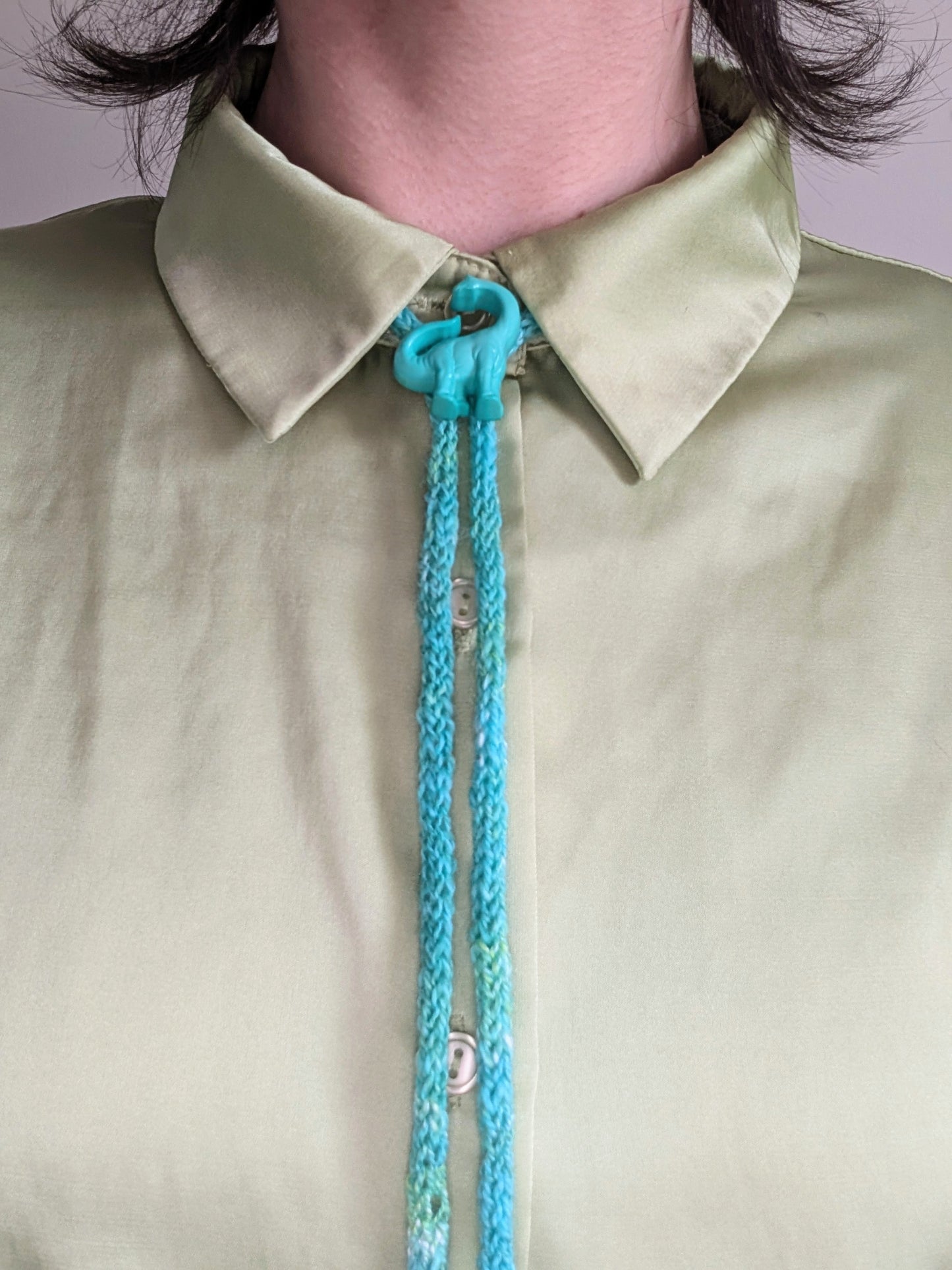 Handspun Yarn Bolo Tie